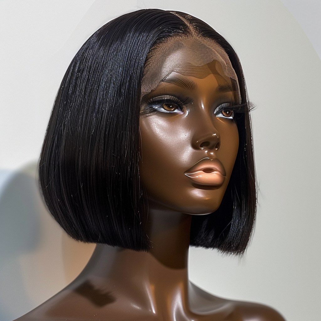 Custom blunt bob lace wig